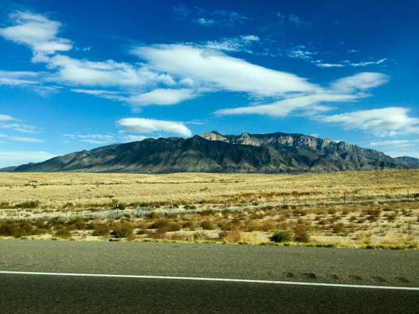 Scenic landscape between Albuquerque and Santa Fe