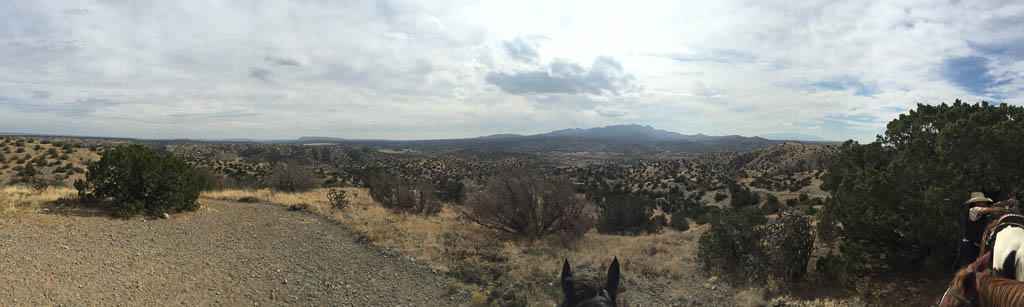 The view from the hills above Cerillos, NM
